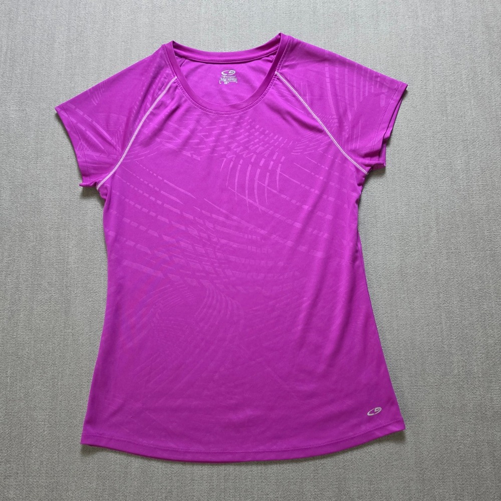C9 by Champion Activewear Top Women L Purple Semi Fitted S9194-YCR